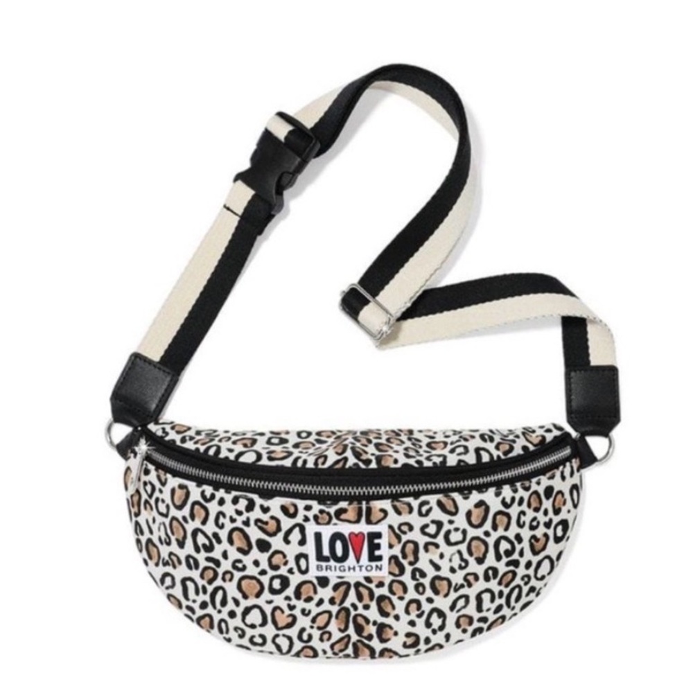 Brighton Leopard Print Belt Bag New With Tags NWT Crossbody Travel Shopping 🐆